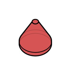 Plastic abrasive chips - CONE Red
