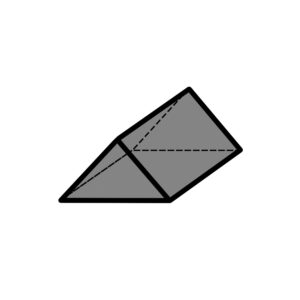 Ceramic abrasive chips - TRIANGLE Grey - Smoothing