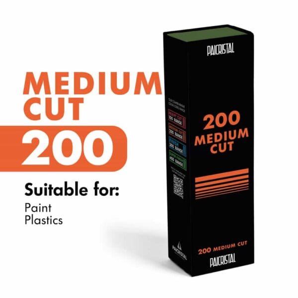 La pasta per pulitura MEDIUM CUT 200 è la Pasta in pani per la Levigatura manuale di materiali plastici.